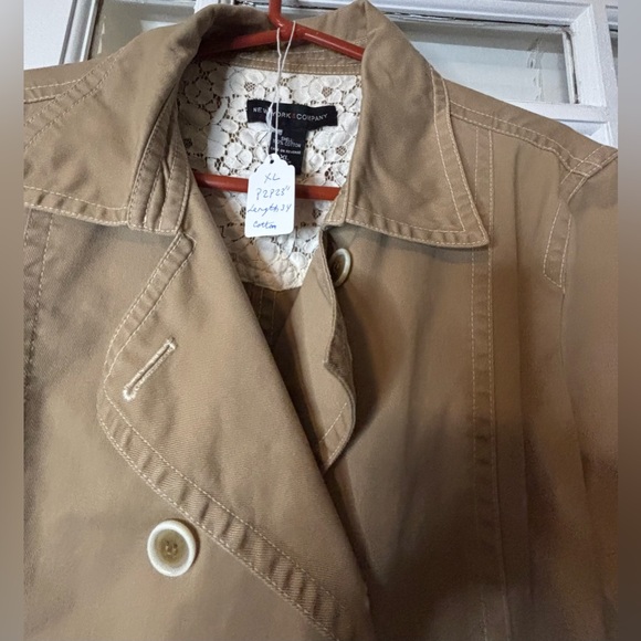 New York & Company Trench Jacket/Coat-size XL - Picture 7 of 10